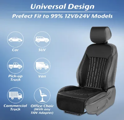 Sheerfond Portable Dual Zone Cooled Water Circulatory System USB Rechargeable Car Refrigeration Cushion Energy