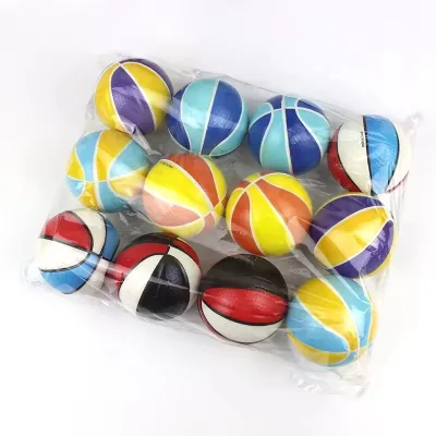 Custom Soft PU Foam Antistress Reliever Round Shape Release Pressure PU Anti Stress Ball Beach Inflatable Toys