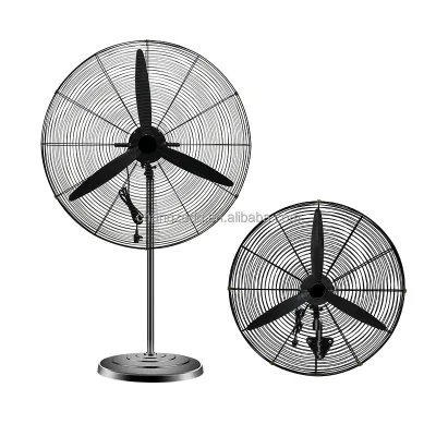 Best-Selling 220V Black Industrial Cooling Tower Fan Energy-Saving Free Standing Plastic Blades Workshops Motor Core