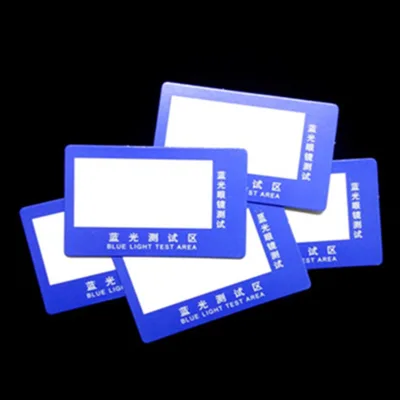 Custom Logo Eye Wear Accessories Colorful Polarized Sunglasses Blue Light Test Card