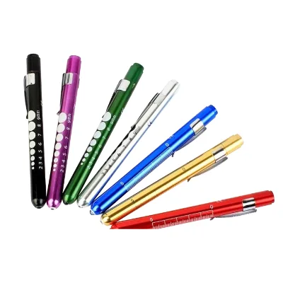 Medical Clinic Diagnostic ENT Oral Ophthalmology LED Light Visual Examination Torch Pupil Flashlight Penlight With Pupil Gauge