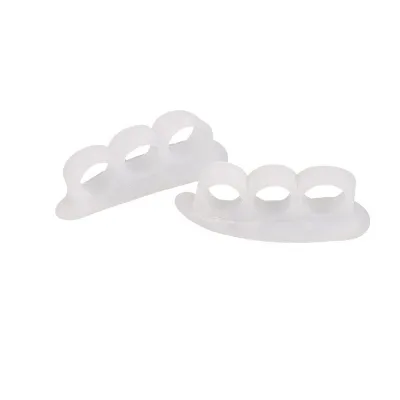 Bunion Protector Silicone Toes Straightener Treat Hallux Valgus Bunions Hammer Three Holes Toe Separators