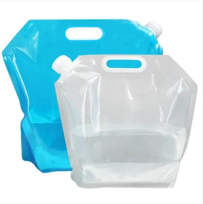 5/10L Outdoor portable folding water bag with valve for mountaineering tourisming camping soft watering bucket