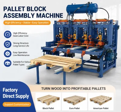 Automatic Wood Pallet Making Machine Wooden Pallet Production Line Pallet Manufacturing Equipment