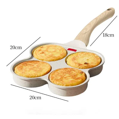 3-in-1 Aluminum Alloy Nonstick Frying Pan Gas Stovetop and Induction Cooker Compatible Wok Metal Cooking Tool
