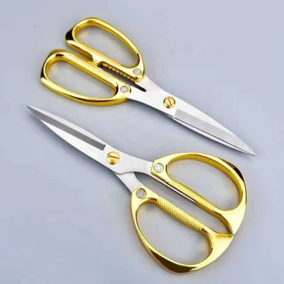 Stainless Steel Alloy Household Scissors Kitchen Strong Chicken Bone Scissors Large Scissors Tailor Office Handmade