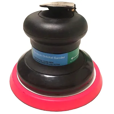 Industrial 5 in. Air Non Vacuum Palm Sander Dual Action 12000 OPM PSA Backing Pad 3M Durable and Powerful | Tarboay Tools