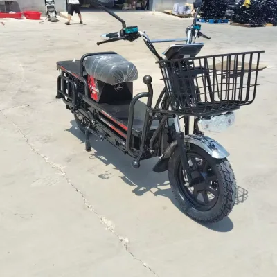 Heavy Duty Electric Bicycle Delivery Brushless Disc Brake Steel 1500W Power 300KG Load Carrier Basket 60km Range