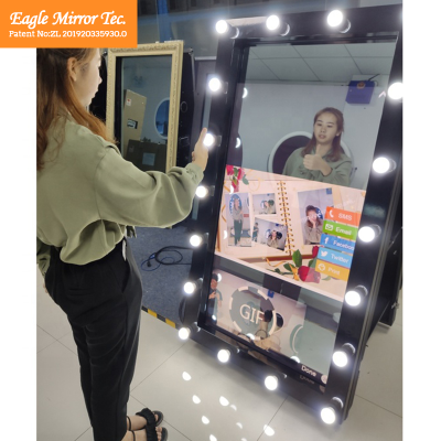 49" Oem Interactive Touch Foto Booth Photography Backdrops Background Self-Service Photo Studio Mirror Photobooth Kiosk