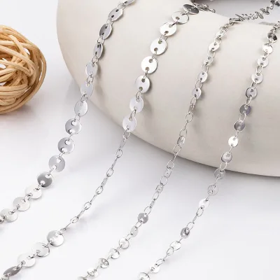 wholesale best selling hollow coffee bead stainless steel pig npose link chain for DIY jewelry