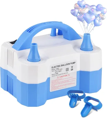Portable Inflator Dual-Nozzle Globos Machine Air Blower Party Balloon Arch Column Stand Electric Air Balloon Pump