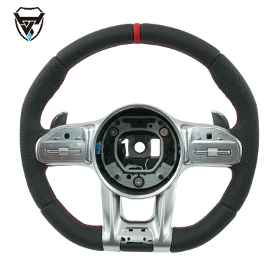"Benz W205/W204/W212/W211/W213 E300 C/E/S/G Class Luxury Leather Sports Steering Wheel"