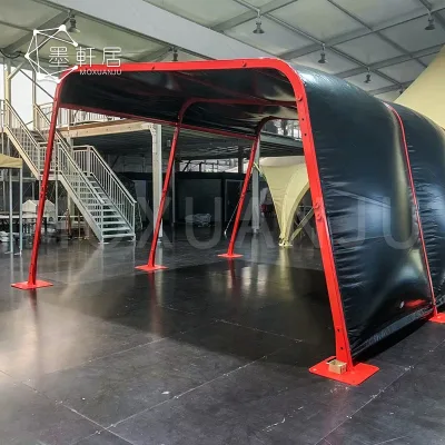 Inflatable Modular Glamping Capsule Box Pod Hotel Store Square House Tent