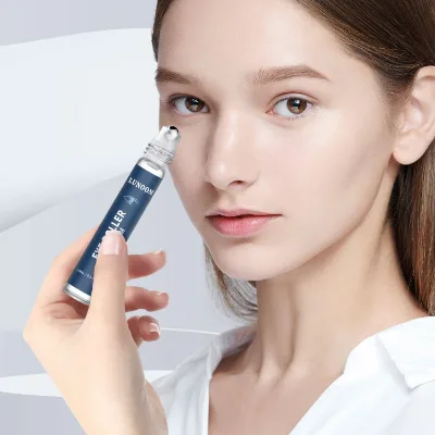 Organic Anti-Wrinkle Roll-ball Eye Serum Cream Moisturizing and Tightening Skin Reduces Dark Circles Sagging OEM Supply Oil