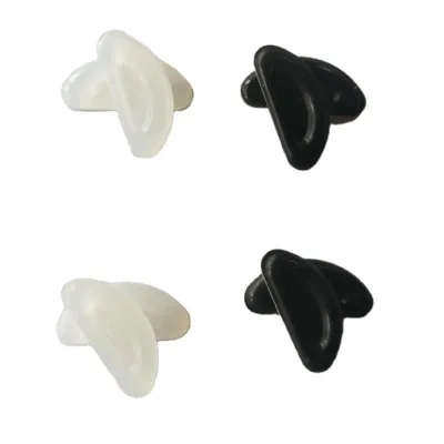 High Quality New D-shaped Silicone Nose Pads with Anti-Slip Feature for Eyeglasses and Sunglasses 15x6.7x1.5mm