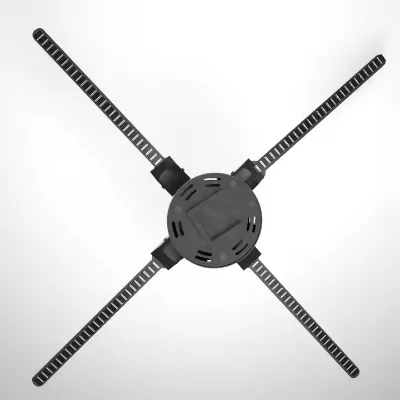 3d Hologram Fan Display Projector With SD Card Metal Advertising Projector Equipment 50CM 3D Led Hologram Fan