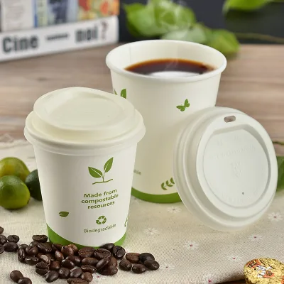 8OZ/12OZ 100% Biodegradable Disposable Compostable PLA Lids