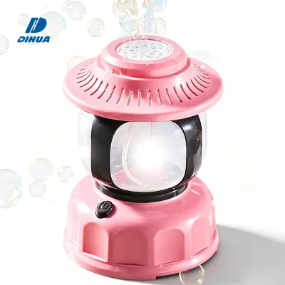 Portable Bubble Blower Lamp with Soft LED Night Light Bubble Machine for Kids Automatic Bubble Maker for Outdoor & Indoor Use