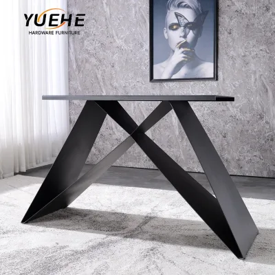 Customize Different Farm Table Farmhouse Dining Room Solid Wood Dining Table with Steel Legs