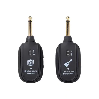 A8 Wireless Rechargeable Guitar Hassle-Free Electric Guitar Performance with Wireless Transmitter and Receiver for Guitar Stand