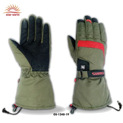 best men woman long battery life 7.4v rechargeable battery heated gloves with USB-C charging port for winter