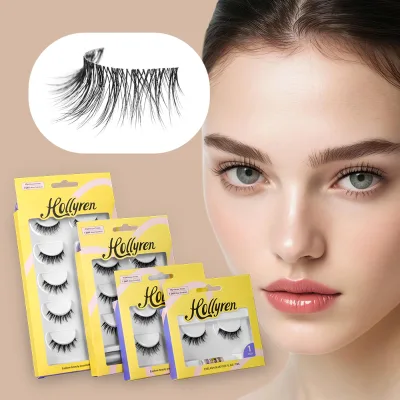 Natural Look False Manga Lashes Spiky Anime Eyelashes With Invisible Superfine Band