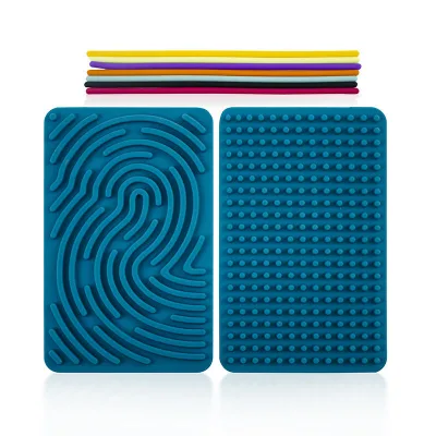 Kids Silicone Silent Fidget Toys Folding Sensory Calming Board Busy Sensory Activity Board for Stress Anxiety ADHD Autism Toy