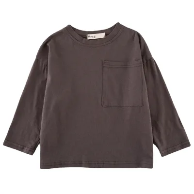 Korean Design Cotton Long Sleeve T-Shirt for Boys Girls 100% Knitted Cotton Clean Super Easy to Wear Casual Style 2-8 Years Old