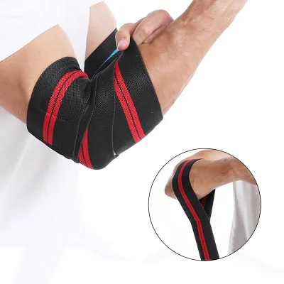 Fitness Pressure Bandage Men and Women's Arm Protector for Weightlifting and Bench Pushing Elastic Wraps Support