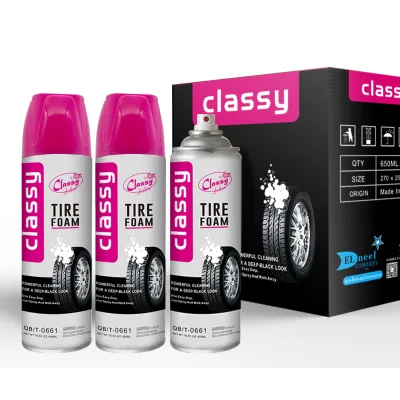 Foaming Tire Foam Spray Tire Shine Spray Gel Black Spray Car Cleaning Interior Exterior Car Wash Car Care