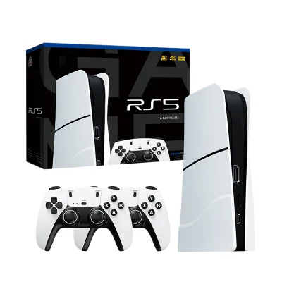 Wholesale Sea Boat DDP Shipping RS5 64GB 30001-40000 Games 4K HD 3D TV Game Console Wireless 2.4GHz Controller S905Y2 Quad Core