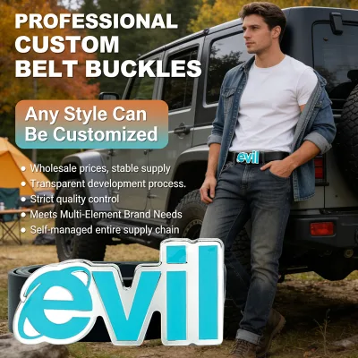 Manufacturers Custom Letter Pearl Western Boy Belt Buckles Name Logo Belt Enamel Buckles Genuine Leather Belt for Men