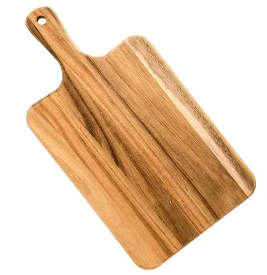 Factory Custom Wooden Cutting Board Acacia Wood Vegetable Cutting Board With Handle