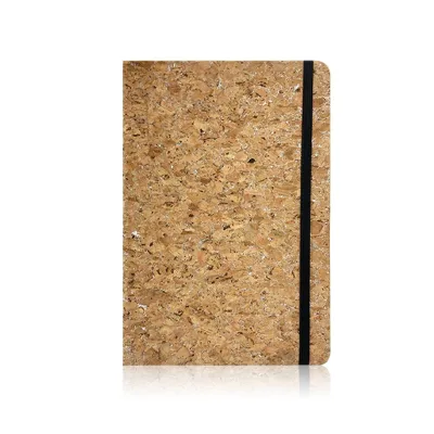 Customized Logo UV Printing Cork A5 Hardcover Notebook