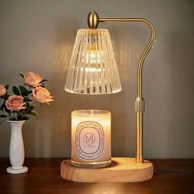 Cheap Hot-sale Timer Modern Melting Wax Candle Warmer Lamp Romantic Candle Holder Warmers Aromatherapy Glass Lamp