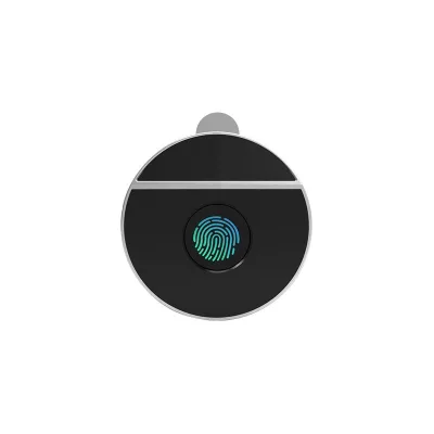 Round Fingerprint Furniture Lock Office Drawer Lock Fingerprint Lock Smart Lock Plastic Cabinet Lock for Cabinet Drawer