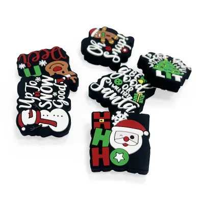 2024 Christmas New Snowman Silicone Focus Beads DIY Handmade Loose Bead Accessories
