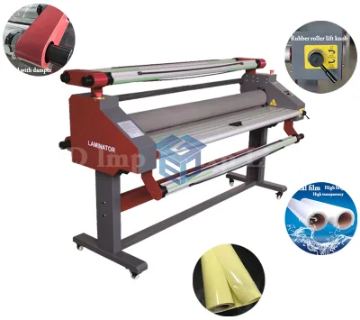 Guangzhou GED Automatic Laminator 160cm Roll Materials PVC Fabric Vinyl Sticker Cold Laminating Machine