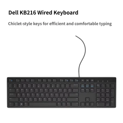 Wired Keyboard - KB216 - Black-1 X USB Cable-Brand New