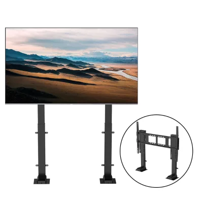 65-100" Motorized Ergonomic TV Lift Height Adjustable TV LIF With Remote Control Double Column TV Lift