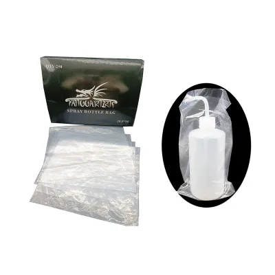Guarddent Tattoo Supplies 250pcs Disposable Plastic Tattoo Wash Bottle Bags