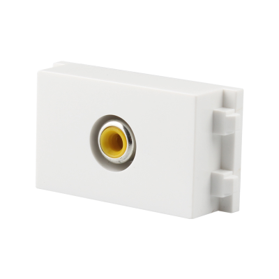 Wholesale Home Single Audio Panel 3.5 Audio Interface Stable Transmission White Connector Audio