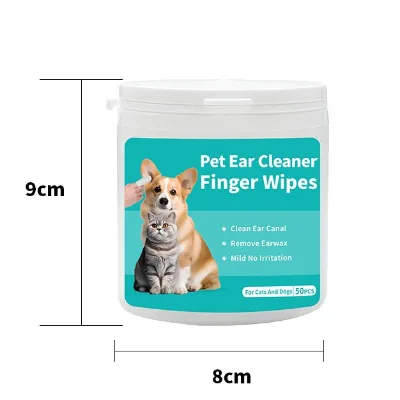 Strictly Select Pet Wet Wipes Fingertip Ear Care for Cat and Dog Oral Cavity Removes Earwax Cross-Border Export