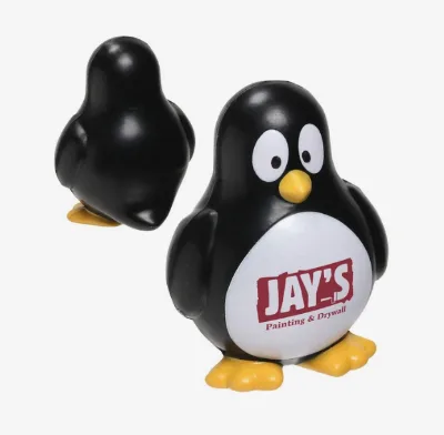 Customized Penguin Slo Release Serenity Stress Balls Squeeze Animal Shaped Promotional Corporate Gift Office