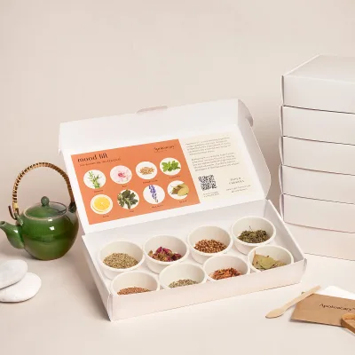 Premium Wellness Tea Blends Set Fruit Herbal Tea Tisane with Tea Making Tool Kit Blending Grow Kit