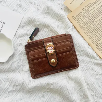 Custom Branding Gift RFID Blocking Anti-magnetic Laser Engraved Leatherette Bifold Women WalletLadies Women Multi-function