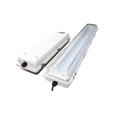 Explosion Proof IP66 Plastic LED Fluorescent Light Fixture for Chemical Gas Oil Hazardous Location Outdoor Industrial