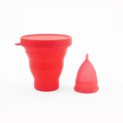 Silicone Menstrual Soft Cup Organic Cup Period Menstrual Con Plegable Vaso Esterilizador De Copa Menstrual Kit