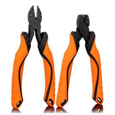 New Crimping Pliers Wire Cutters 6 Inch Carbon Steel Fishing Pliers Set Rust Resistant Surface Fishing Tool Kit