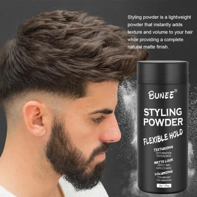 BARBER's Choice 25g Strong Hold Matte Finish Dust Texturizing Hair Styling Wax Volume Powder for Men